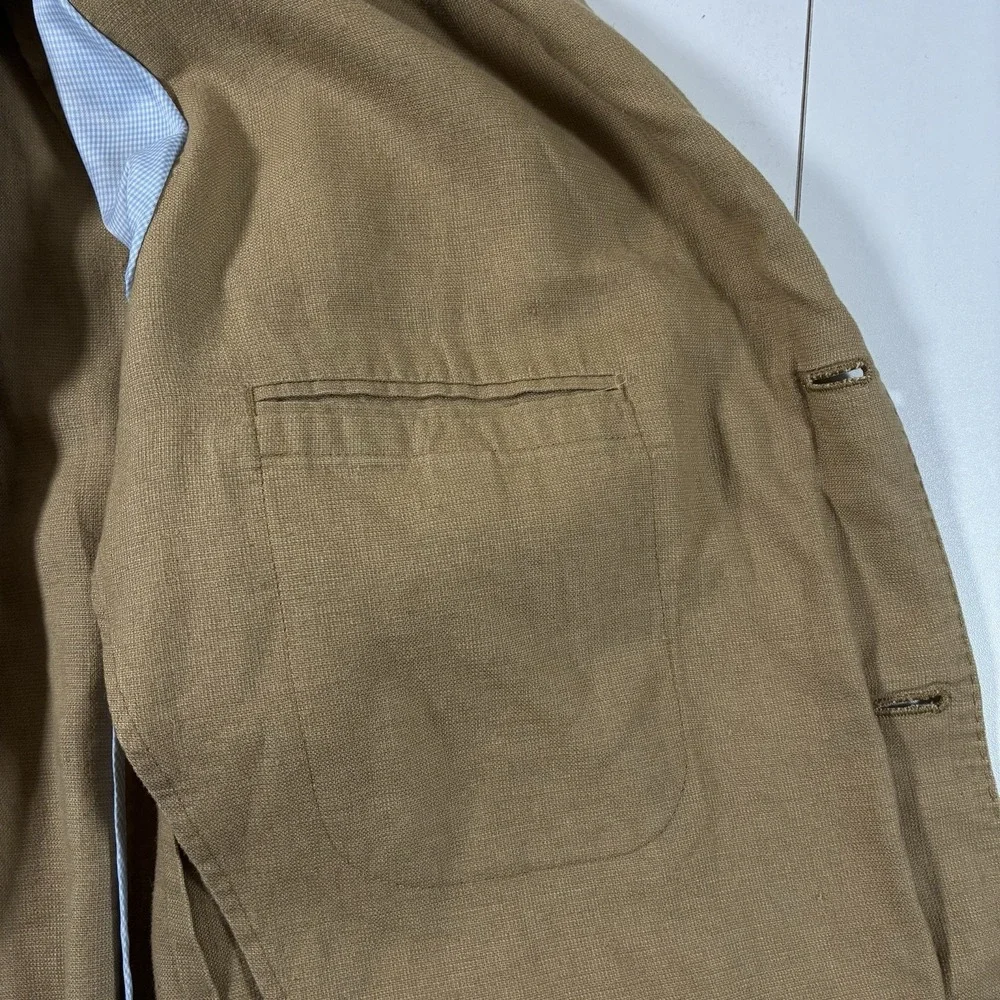 Johnston & Murphy Blazer XL 52 Linen Blend Unstructured Chore Barn Coat‎